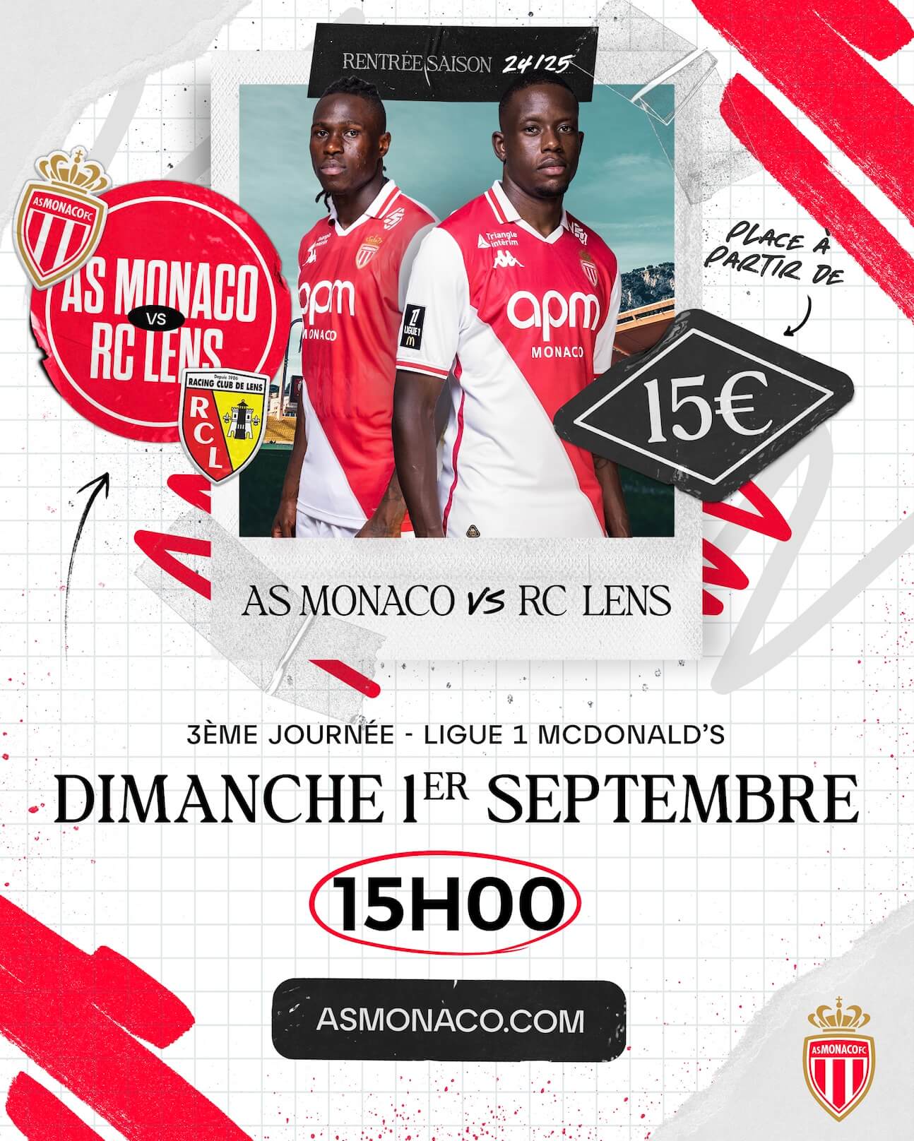 AS Monaco (ASM) vs RC Lens tickets